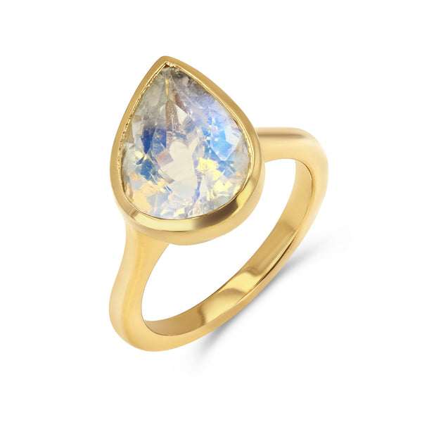 starling MOONSTONE TILTED BEZEL RING