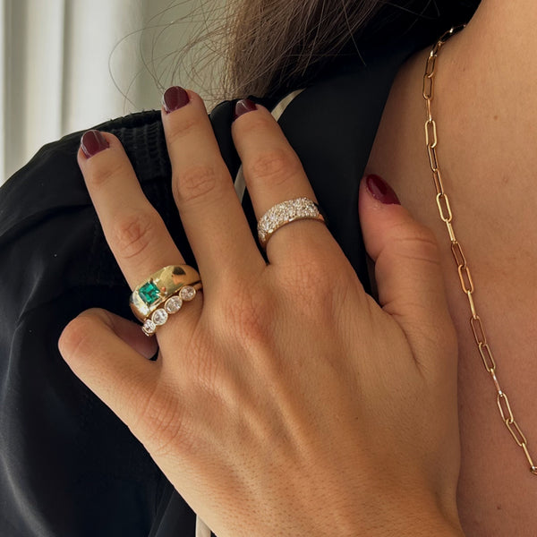 Starling MUZO EMERALD CLOUD RING