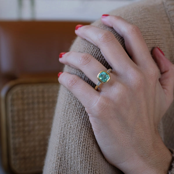 Starling MUZO EMERALD & DIAMOND RING