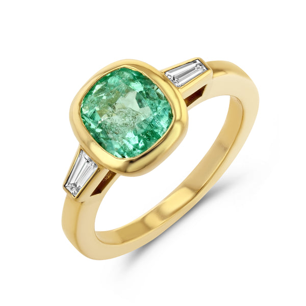 starling MUZO EMERALD & DIAMOND RING