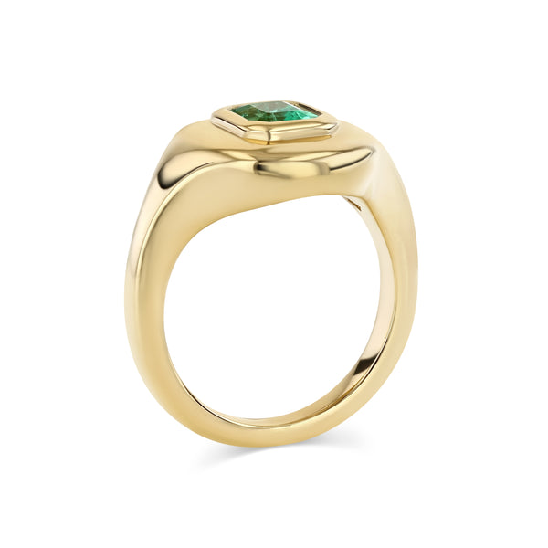 Starling MUZO EMERALD RIPPLE RING