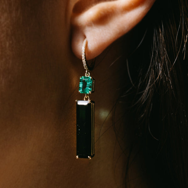Starling Muzo Emerald & Tourmaline Drops
