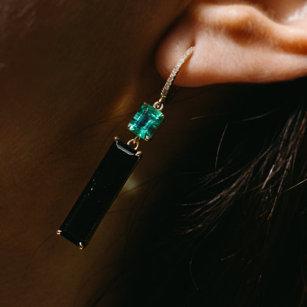 Starling Muzo Emerald & Tourmaline Drops