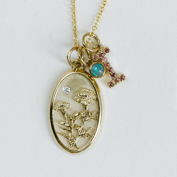 Starling OCTOBER BIRTH FLOWER CHARM