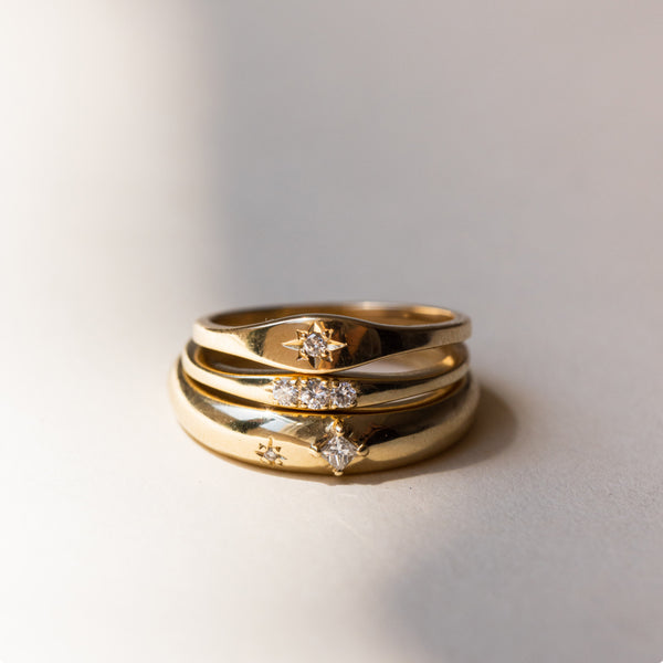 Starling Orion Diamond Three Stone Ring