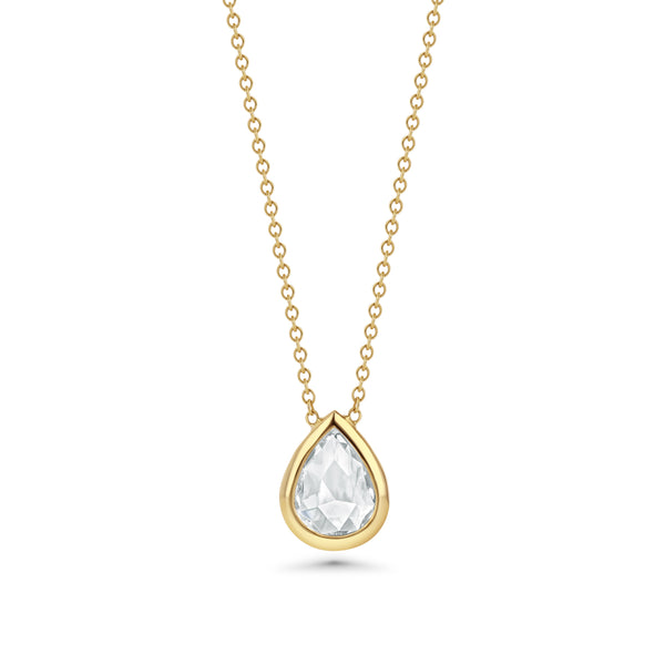 starling PEAR SHAPED ROSE CUT DIAMOND NECKLACE