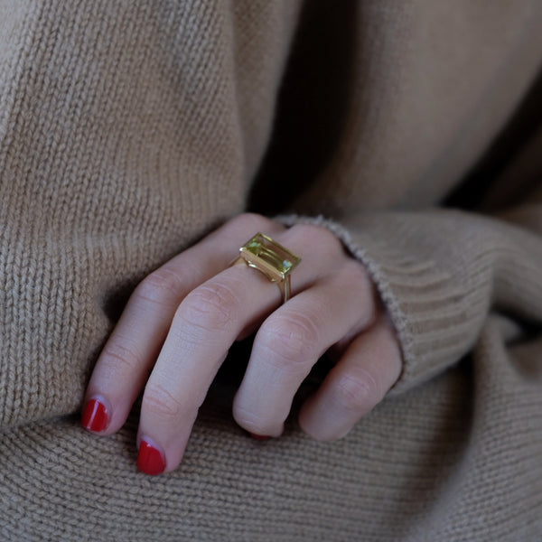 Starling PERIDOT BEZEL SET RING