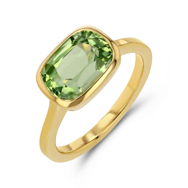 starling PERIDOT BEZEL SET SOLITAIRE RING