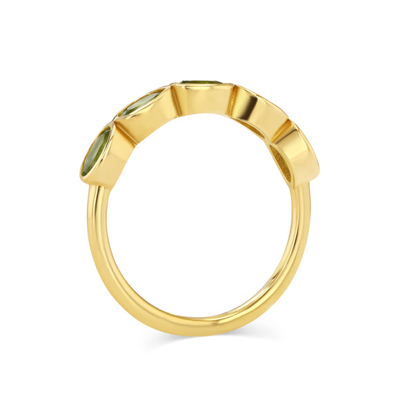 Starling PERIDOT OVAL BEZEL RING
