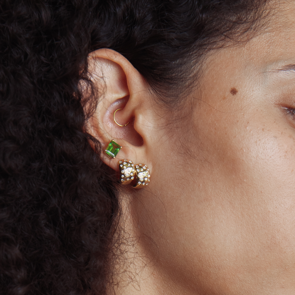 Starling Peridot Prong Set Stud Earrings