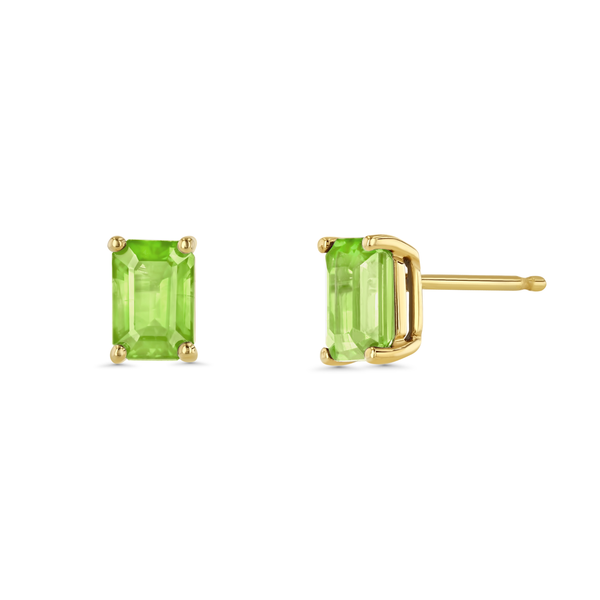 starling Peridot Prong Set Stud Earrings