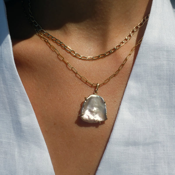 Starling Petal Pearl Charm