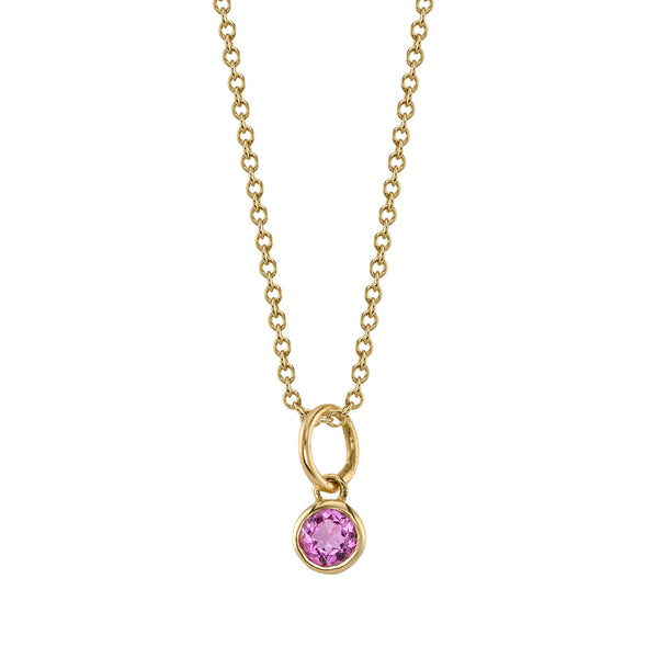 starling PINK TOURMALINE BIRTHSTONE CHARM