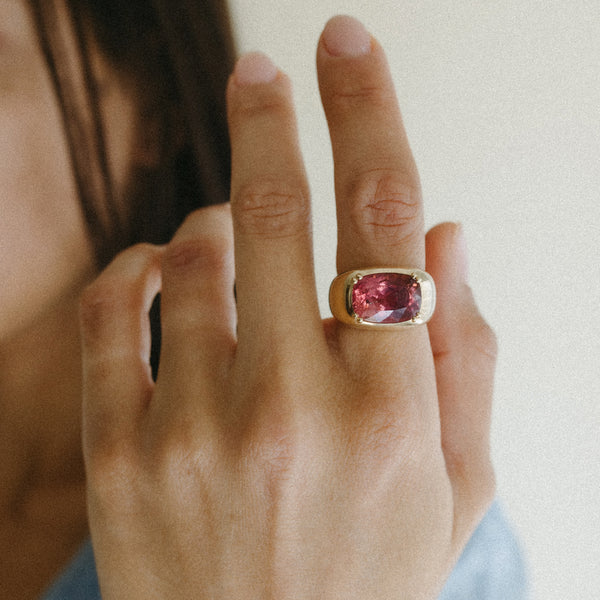 Starling RASPBERRY PINK TOURMALINE CLOUD RING