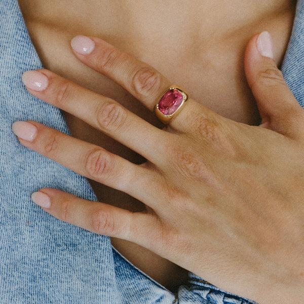 Starling RASPBERRY PINK TOURMALINE CLOUD RING