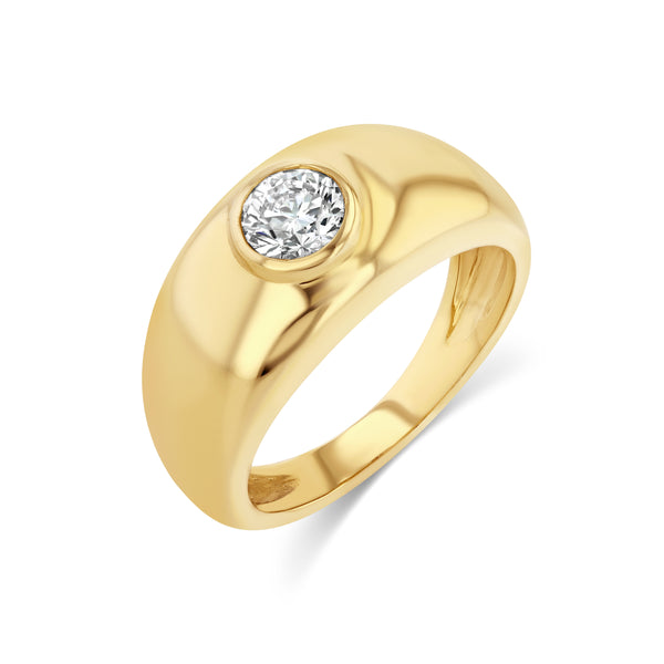 starling ROUND DIAMOND BEZEL CLOUD RING