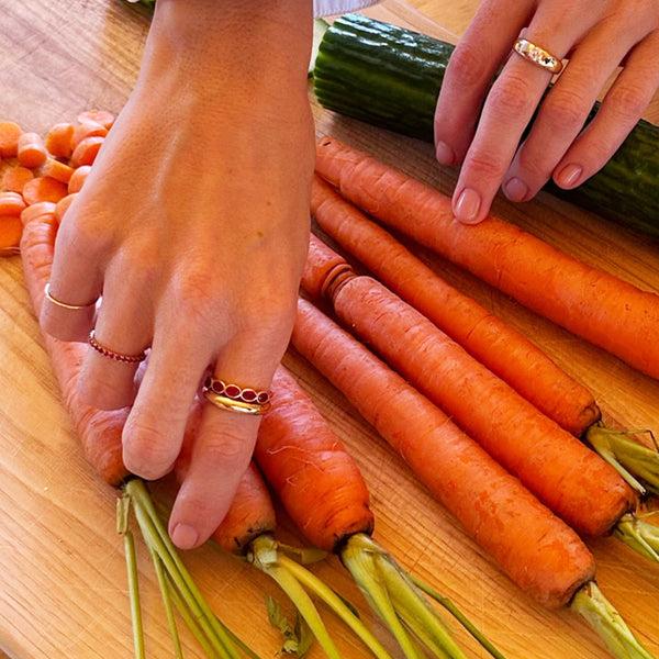 Starling RUBY OVAL BEZEL RING
