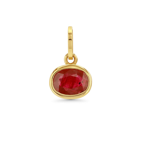 starling RUBY OVAL BIRTHSTONE CHARM