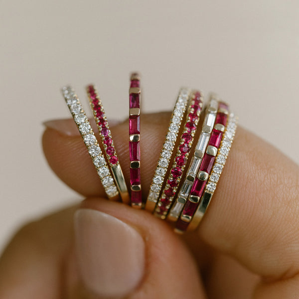 Starling RUBY PAVÉ RING