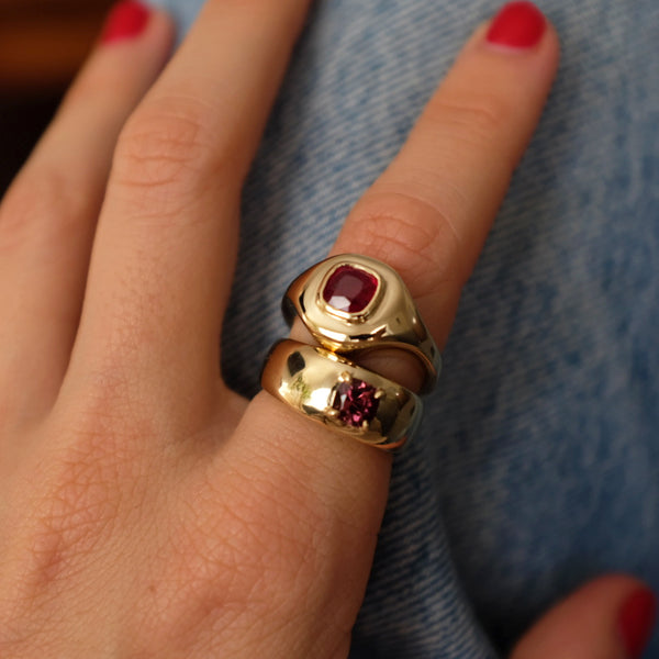 Starling RUBY RIPPLE SIGNET RING
