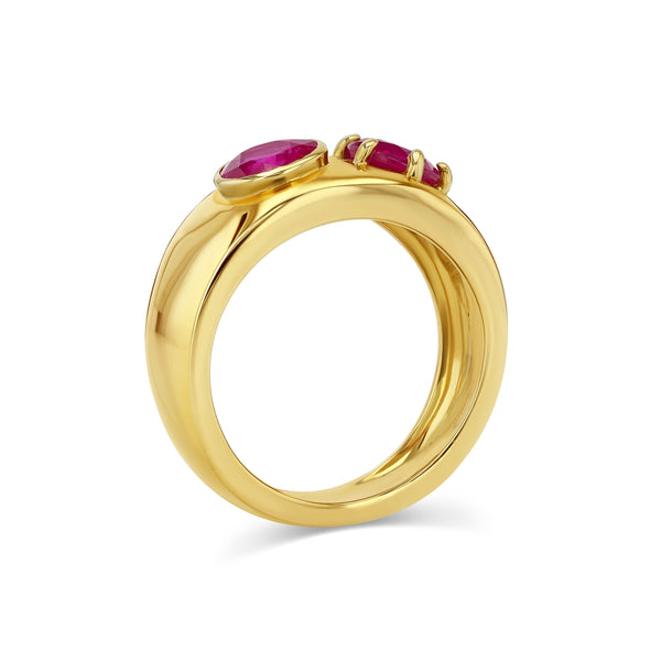 Starling RUBY TOI ET MOI CLOUD RING