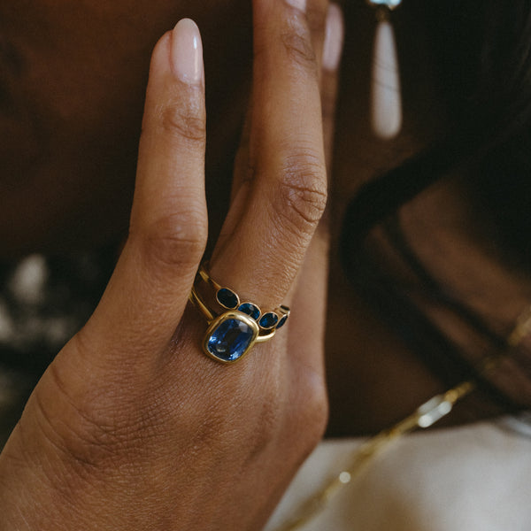 Starling SAPPHIRE BEZEL SET SOLITAIRE RING