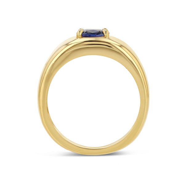 Starling Sapphire Cushion Cut Cloud Ring