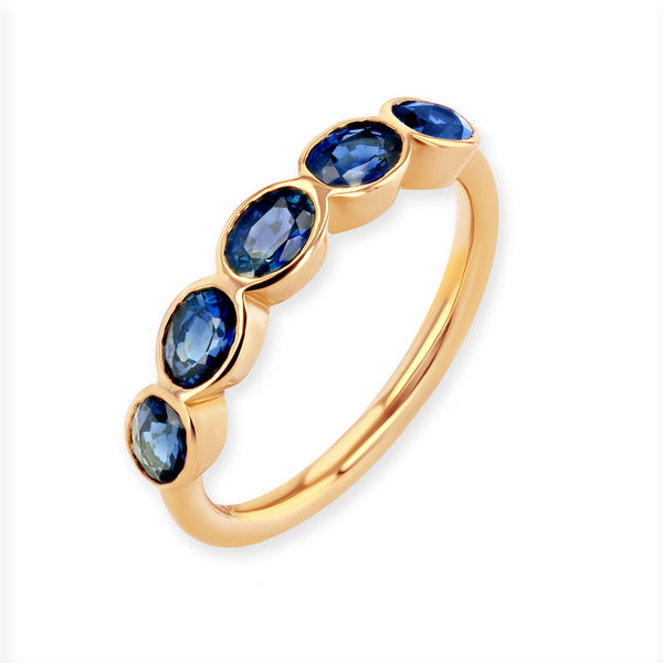 Starling SAPPHIRE OVAL BEZEL RING