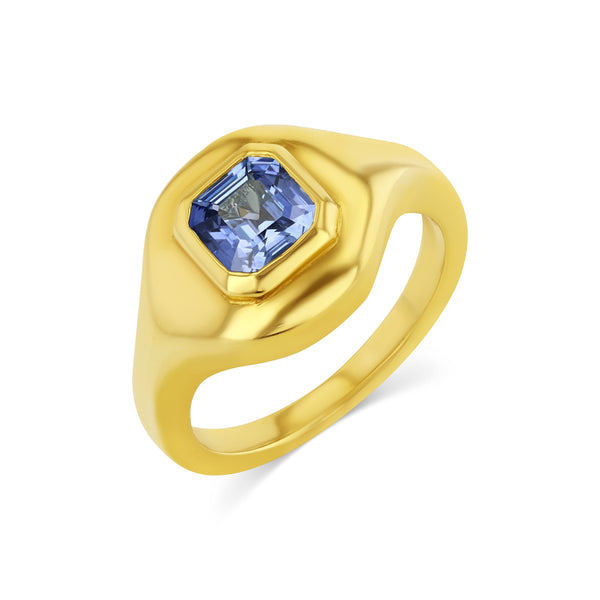 starling SAPPHIRE RIPPLE SIGNET RING