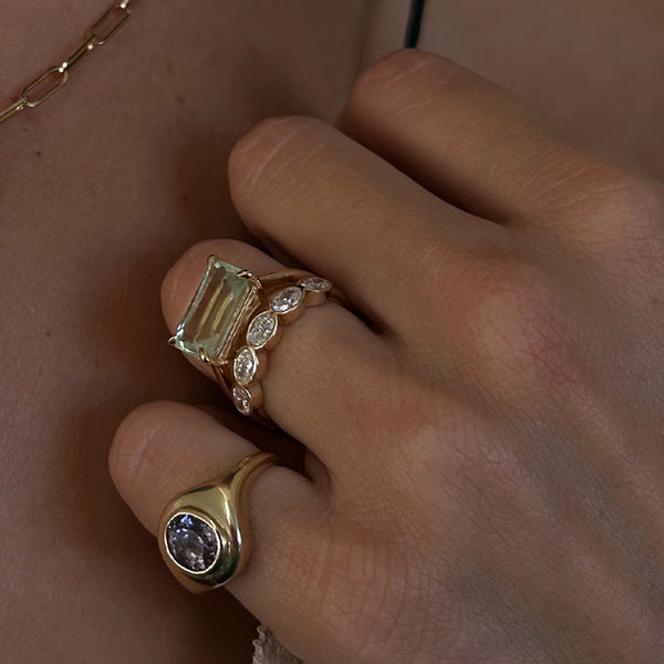 Starling SPINEL RIPPLE SIGNET RING