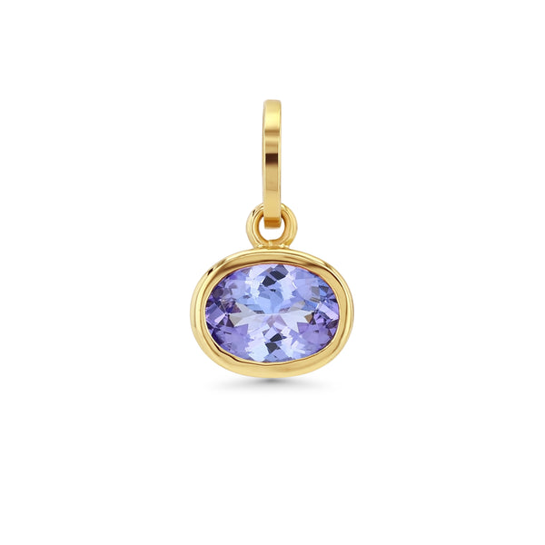starling TANZANITE OVAL BIRTHSTONE CHARM