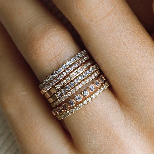 Starling TANZANITE PAVÉ RING