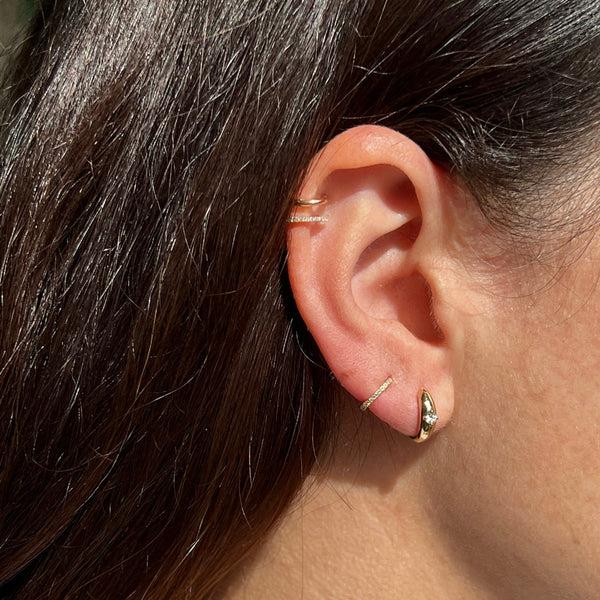 Starling Tiny Diamond Cartilage Hoops