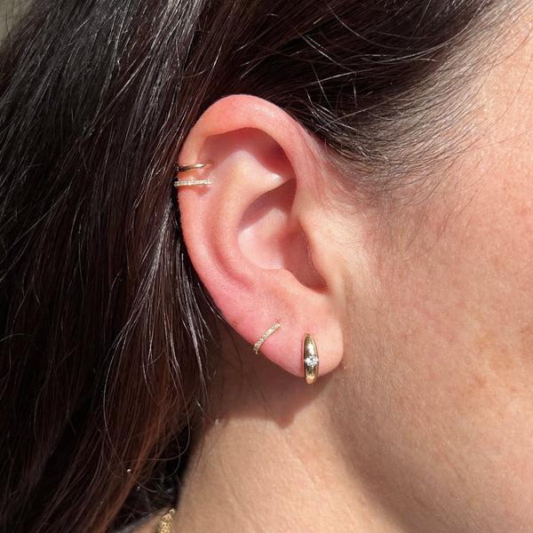 Starling Tiny Diamond Cartilage Hoops
