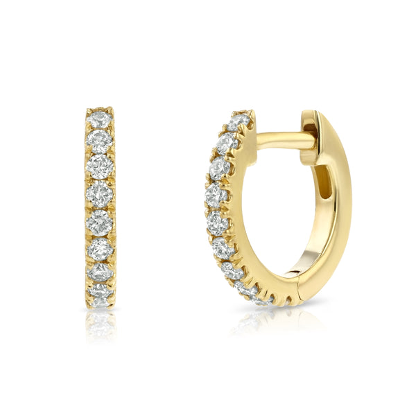 starling Tiny Diamond Cartilage Hoops