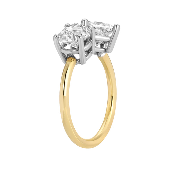 Starling TOI ET MOI ROUND AND RADIANT DIAMOND RING