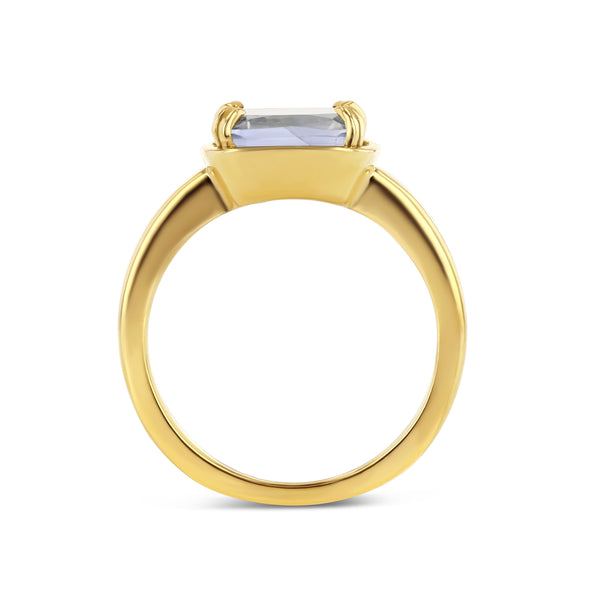 Starling WHITE SAPPHIRE ROSE CUT BASKET RING