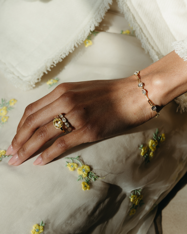 Starling Yellow Sapphire Basket Ring