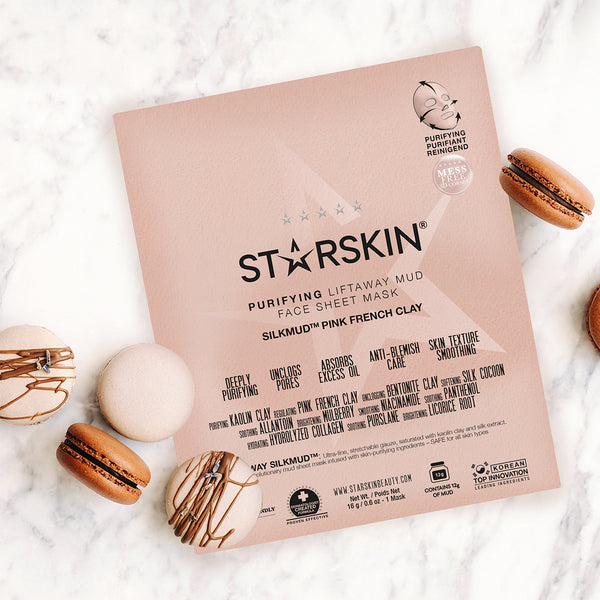 Starskin Silkmud® French Pink Clay Sheet Mask