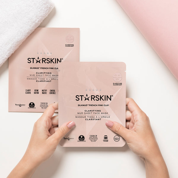 Starskin Silkmud® French Pink Clay Sheet Mask