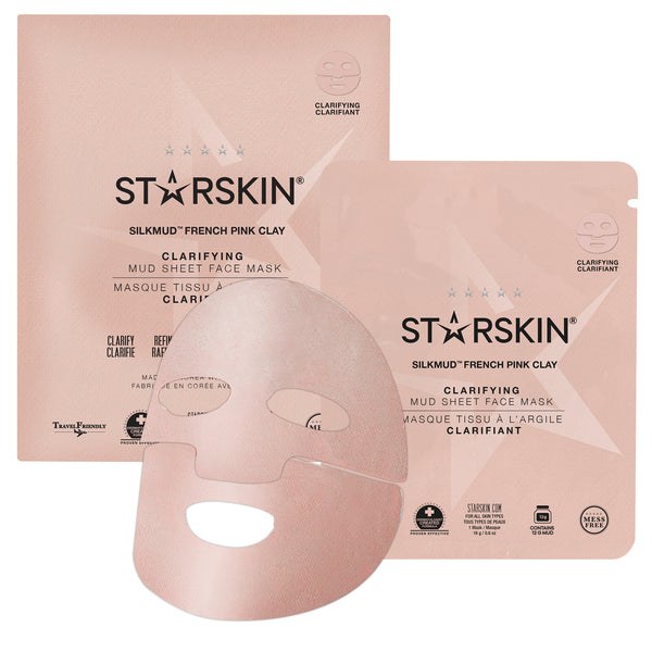 starskin Silkmud® French Pink Clay Sheet Mask
