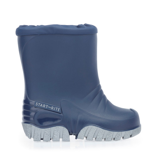start rite Baby Mudbuster Navy slip-on waterproof wellies