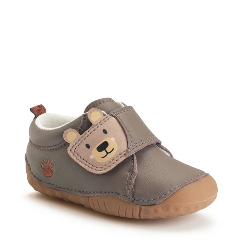 Start Rite Bear Hug Pine Bark Leather/nubuck Bear Rip-tape Pre-walkers