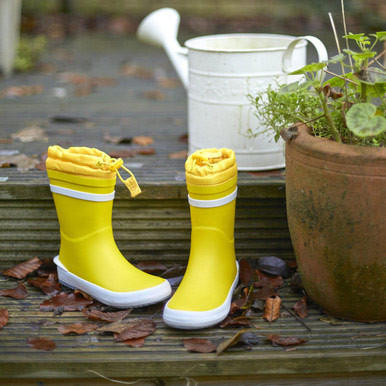 Start Rite Big Puddle Yellow Water Resistant Wellies