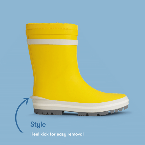 Start Rite Big Puddle Yellow Water Resistant Wellies