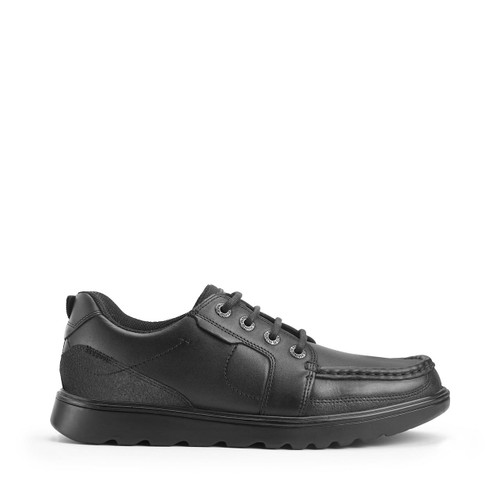 Start Rite Cadet Black Leather Boys Lace-up School Shoes