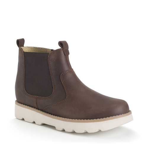 Start Rite Carnaby Brown Leather Kids Slip-on Boots