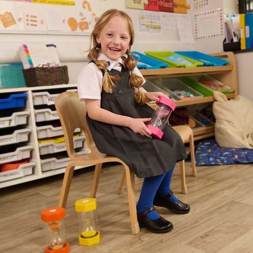 Start Rite Charlotte Black Leather Girls T-bar Rip-tape School Shoes