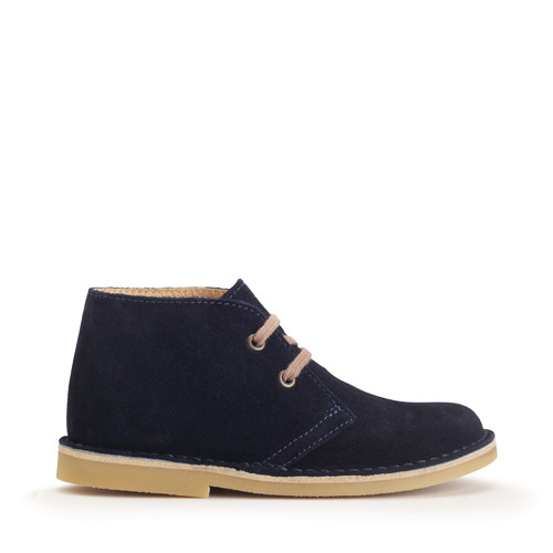 start rite Colorado Navy blue suede lace-up kids desert boots