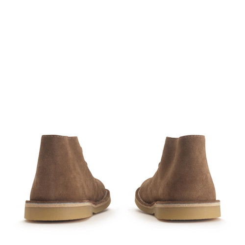 Start Rite Colorado Taupe Suede Lace-up Kids Desert Boots